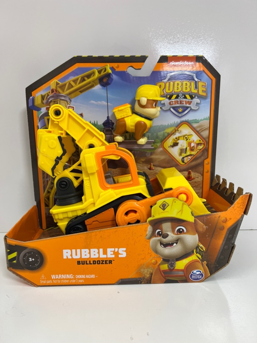 Paw Patrol Rubble Yellow & Orange Bulldozer Vehicle